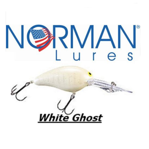 Norman Lures Crankbaits DD22 Rattle White Ghost - Free Time Mania